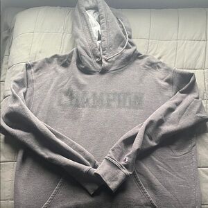Champion Men's Dark Grey Hoodie